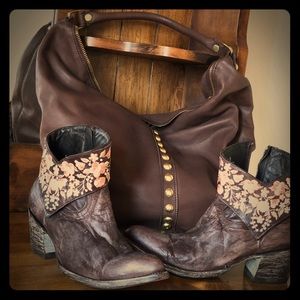 OLD GRINGO SORA EMBROIDERED ANKLE BOOT